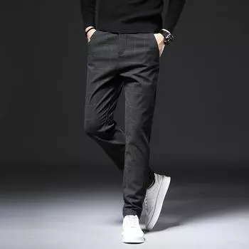 Летние повседневные брюки, мужские модные весенне-осенние новые тонкие прямые брюки корейской версии, универсальные повседневные брюки 38