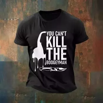 Летние повседневные футболки с круглым вырезом и короткими рукавами из чистого хлопка с 3D-принтом для мужчин S