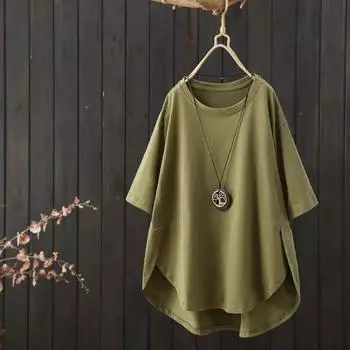 Летние повседневные корейские однотонные футболки с коротким рукавом и круглым вырезом, женская одежда, простая свободная универсальная футболка XXXXL белый