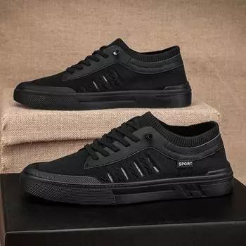 Летние повседневные кроссовки для мужчин, дышащие мокасины, легкие, с круглым носком, однотонные, нескользящие, балетки Zapatillas Para Hombres 39