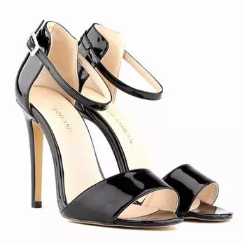 Летние босоножки с открытым носком и ремешками на щиколотке. Женская обувь. Сексуальные босоножки с открытым носком. 35 оранжевый