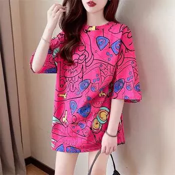 Летние повседневные свободные футболки, модная забавная футболка с графическим принтом и буквенным принтом, женская футболка Harajuku, негабаритная женская футболка, корейская одежда, топы, уличная одежда Y2k M