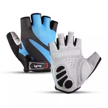 Летние профессиональные велосипедные перчатки с половиной пальца, нескользящие противоударные подушечки, износостойкие MTB, походные, велосипедные, мотоциклетные перчатки, мужские M