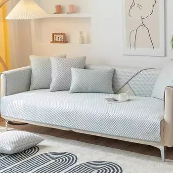 Летние прохладные ледяные шелковые диванные полотенца, универсальные нескользящие коврики для дивана для гостиной, мягкий универсальный чехол, секционный коврик для дивана A 70x70cm 1pc