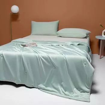 Летние прохладные шелковые тонкие одеяла с кондиционером, летнее хлопковое одеяло, королевское кружевное одеяло, бесплатная доставка, синий пуховый комплект постельного белья для дома 110x150cm 1pc