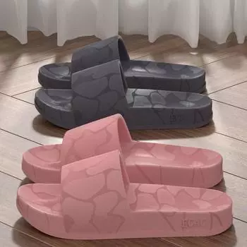 Летние простые модные элегантные и удобные геометрические нескользящие антизапаховые домашние сандалии для ванной комнаты с мягкой подошвой тапочки 36-37 розовый