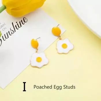 Летние Простые Желтые Серьги-Фрукты в Минималистичном Персонализированном Стиле, Корейская Версия, Уличная Фотография, Свежий Лайм, Крутые Серьги I