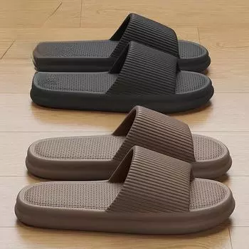 Летние противоскользящие домашние тапочки EVA 2023 для мужчин и женщин 42/43 (fits 41/42) чёрный