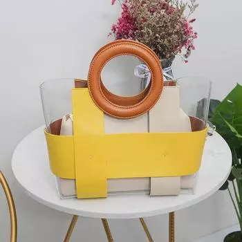 Летние прозрачные женские сумки большой вместимости из ПВХ для путешествий, сумки-мессенджеры через плечо