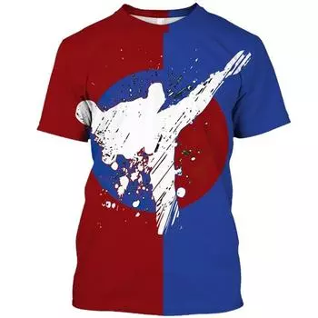 Летние японские тренировочные дышащие мужские футболки с 3d принтом для каратэ, большие спортивные футболки с короткими рукавами, высококачественная спортивная одежда, мужская футболка, одежда 4XL белый