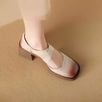 Летние ретро-сандалии на высоком толстом каблуке с нескользящей подошвой и перекрестными ремешками, женская обувь 35