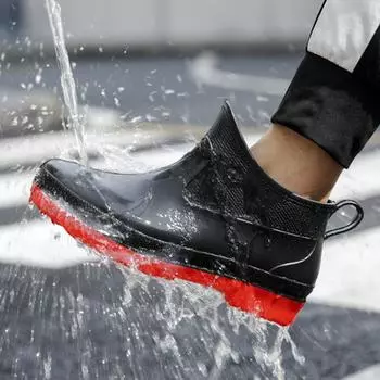 Летние резиновые сапоги унисекс, непромокаемые, нескользящие, модные, новейшие, парные, мужские рабочие ботинки, обувь для рыбалки для мужчин 40