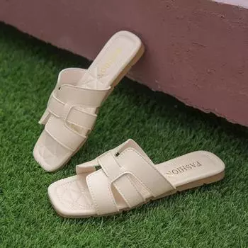 Летние роскошные сандалии, модные большие тапочки, женские дизайнерские сандалии на плоской подошве, новые модные повседневные тапочки на плоской подошве с носком 35