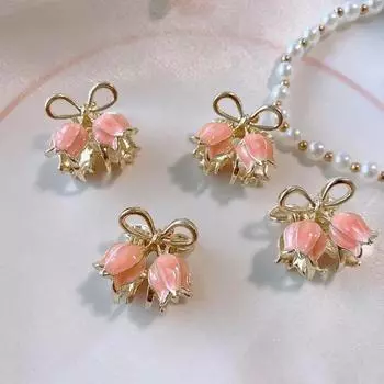 Летние розовые заколки для волос с цветком орхидеи, заколки для волос в виде цветка орхидеи, корейские модные заколки для женщин и девочек, аксессуары для волос, головные уборы