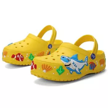 Летние сандалии для мальчиков и девочек, пляжная обувь, нескользящие тапочки с защитой от запаха 30 синий