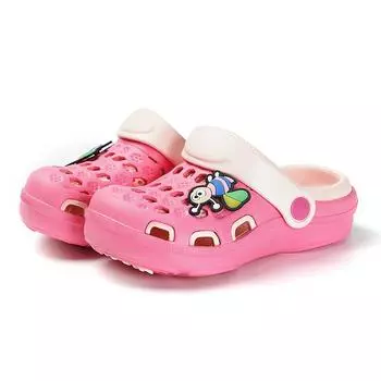 Летние сандалии для мальчиков и девочек, удобные мягкие туфли с дырочками на подошве 24