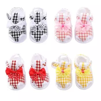 Летние сандалии для маленьких девочек, милые цветочные противоскользящие хлопковые подошвы, От 0 до 12 месяцев, первые ходоки для малышей, вечерние подарочные туфли принцессы S