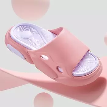 Летние сандалии для отдыха 2024 года, спортивная мода, противоскользящие, износостойкие, удобная мягкая подошва, пляжные тапочки на толстой подошве 36-37 белый