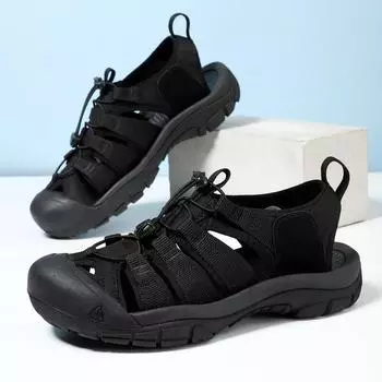 Летние сандалии мужские на толстой подошве Baotou мужские пляжные туфли River Tracing Shoes Большие повседневные туфли для активного отдыха 36 белый