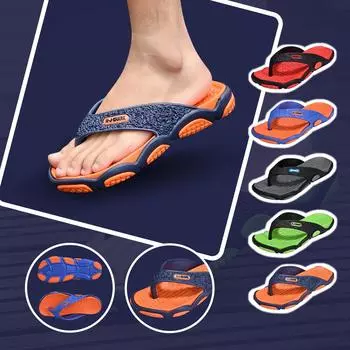 Летние сандалии, удобные шлепанцы, мужские пляжные сандалии и тапочки 42 чёрный