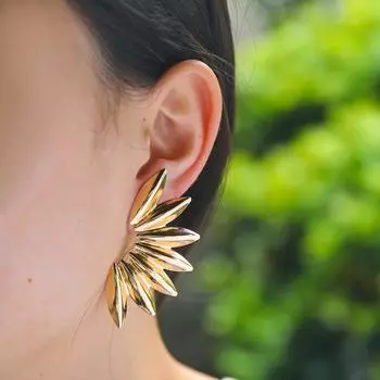 Летние серьги-цветы из сплава — модный европейский и американский стиль для женщин серебряный