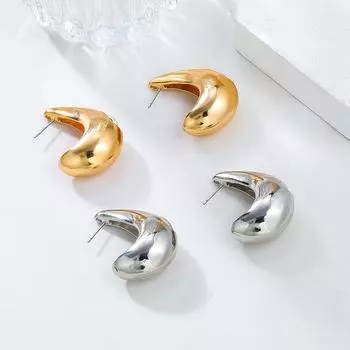 «Летние серьги-капли из сплава с бриллиантами — европейский и американский стиль для женщин, ювелирные изделия из Иу, одобренные знаменитостями» серебряный