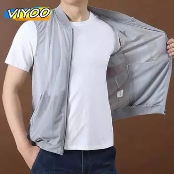 Летние сетчатые быстросохнущие жилеты, мужская дышащая техническая одежда, верхняя одежда для приключений, альпинизма, жилет для рыбалки, рабочая куртка без рукавов, мужские комбинезоны XL серый