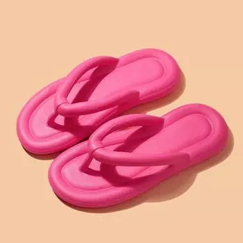 Летние шлепанцы ярких цветов, пляжные, новые, мягкие, на плоской подошве, женские, мужские, удобные, нескользящие, сандалии на плоской подошве, доставка 36-37