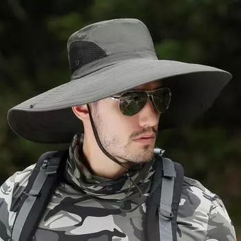 Летние шляпы от солнца UPF50 + для женщин и мужчин, большая шляпа-ведро с широкими полями, уличная мужская дышащая сетчатая шляпа для походов и рыбалки, повседневная пляжная кепка