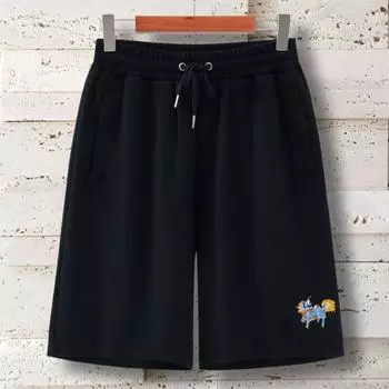 Летние шорты-капри из вафельной ткани с вышивкой Kylin для мужчин, молодежи, студентов, китайские шикарные свободные мужские повседневные брюки, шорты для мужчин M