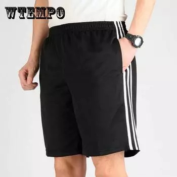 Летние шорты с пятью точками, мужская верхняя одежда, мужские шорты среднего возраста, серые средние брюки, мужские летние свободные дышащие брюки XXXXXL чёрный