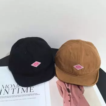 Летние солнцезащитные бейсболки для мужчин и женщин можно носить такие солнцезащитные кепки-пятиклинки, модные наклейки, широкополые кепки с козырьком M56-58cm чёрный