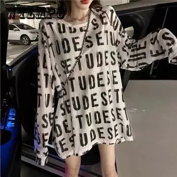 Летние солнцезащитные толстовки, тонкие свободные, средней длины, солнцезащитная толстовка с длинными рукавами, рубашка, женские толстовки XXL