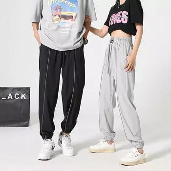 Летние спортивные быстросохнущие брюки Пара брюк ледника XXXL чёрный