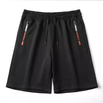 Летние спортивные повседневные шорты с карманами на молнии для мужчин, свободные удобные дышащие и универсальные шорты-капри для мужчин XXXXXL