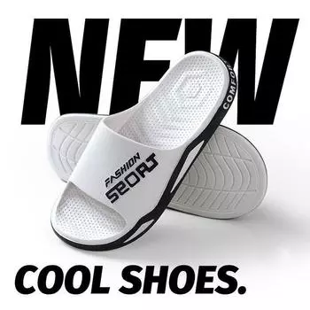 Летние спортивные тапочки для мужчин, пляжные сандалии для отдыха на открытом воздухе, модные парные домашние, для купания, в помещении, нескользящая обувь 36-37