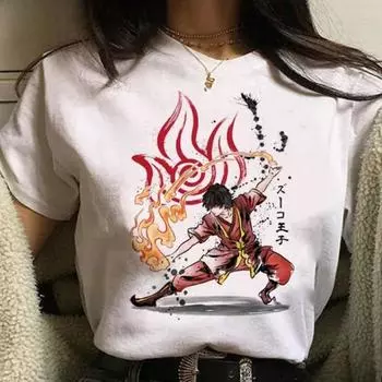 Летние свежие женские свободные футболки с круглым вырезом из чистого хлопка с короткими рукавами и принтом персонажей аниме S