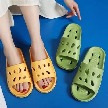 Летние сырные дырявые тапочки 37 зелёный