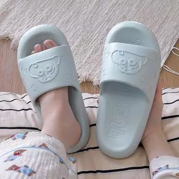 Летние тапочки Crayon Shin-chan для пар | Милые мультяшные тапочки | Удобные шлепанцы на толстой подошве для домашнего использования 36-37 розовый