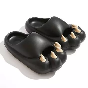 Летние тапочки из материала EVA с кошачьим когтем — милые, модные, противоскользящие, износостойкие, повседневные и универсальные для мужчин и женщин. 36-37 коричневый