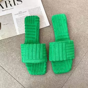 Летние тапочки на плоской подошве, модные сандалии с открытой пяткой, новые трендовые пляжные туфли с открытым носком, женские повседневные удобные шлепанцы, женские шлепанцы 42 бежевый