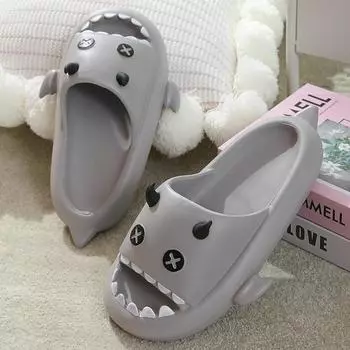 Летние тапочки с рисунком маленького дьявола для женщин и мужчин, милые повседневные удобные домашние сандалии для ванной комнаты, мягкие, забавные для пары 36-37 розовый