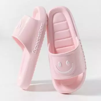 Летние тапочки Smiley Face Eva — мужские и женские нескользящие, дезодорирующие, с толстой подошвой домашние сандалии 36-37