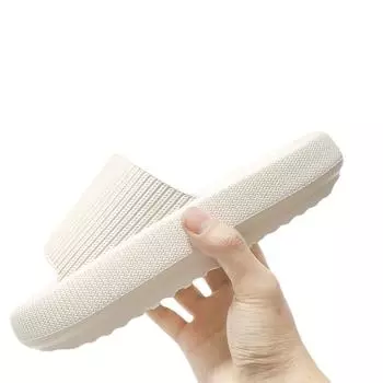 Летние тапочки унисекс, сандалии, обувь из ЭВА, пляжные шлепанцы, шлепанцы, обувь для ванной на толстой подошве 36-37 белый