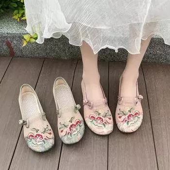 Летние теннисные туфли, новые женские повседневные дышащие туфли Lefu с вышивкой на ремне, модные туфли из полой ткани 35