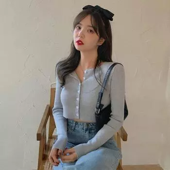 Летние тонкие футболки, женский вязаный кардиган, однотонное короткое пальто, женские универсальные вязаные топы с короткими рукавами