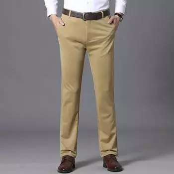 Летние тонкие мужские узкие брюки для делового костюма, повседневные хлопковые брюки зеленого и черного цвета цвета хаки, мужская одежда 42 чёрный