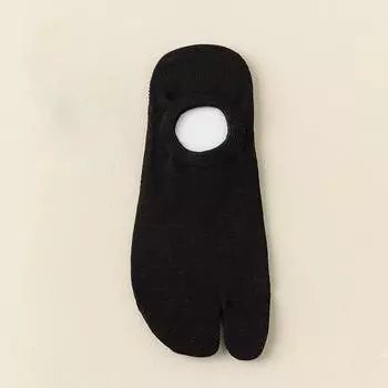 Летние тонкие невидимые носки с 2 пальцами для мужчин, нескользящие силиконовые носки-лодочки с низкой посадкой, дышащие носки с разделением пальцев большого пальца, носки-невидимки для мужчин One Size