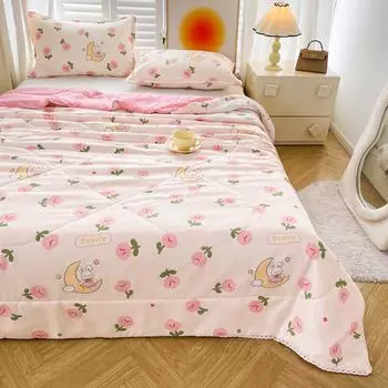 Летние тонкие одеяла с кондиционером, моющиеся, мягкие и легкие, детское одеяло для двуспальной кровати, покрывало, домашний текстиль 180x150cm