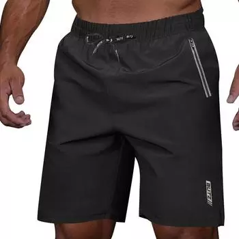 Летние тонкие уличные модные повседневные спортивные шорты для бега и фитнеса быстросохнущие брюки три четверти S тёмно-синий